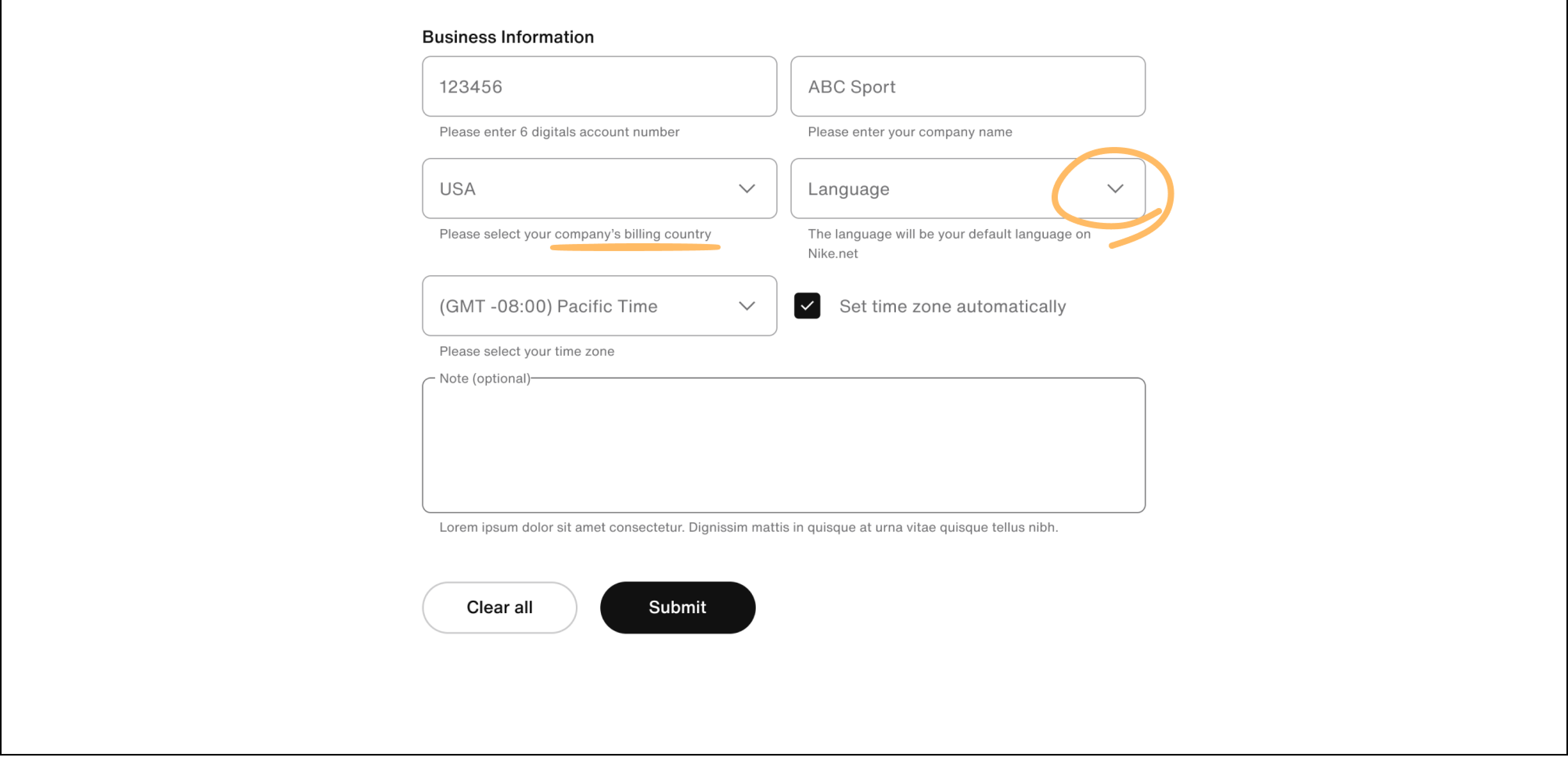 wireframe sign up form